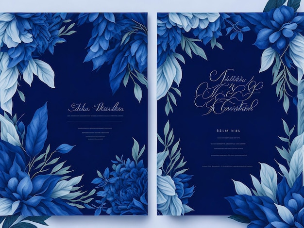 Diseño de plantilla de tarjeta de boda con ornamento de flores de rosa rosa