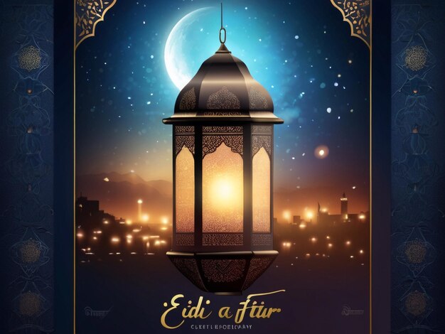 Diseño de plantillas de carteles para el Eid al fitr