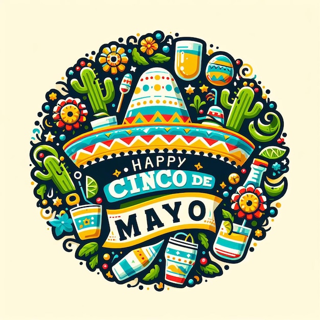 Diseño de plantillas de pancartas de Cinco de Mayo