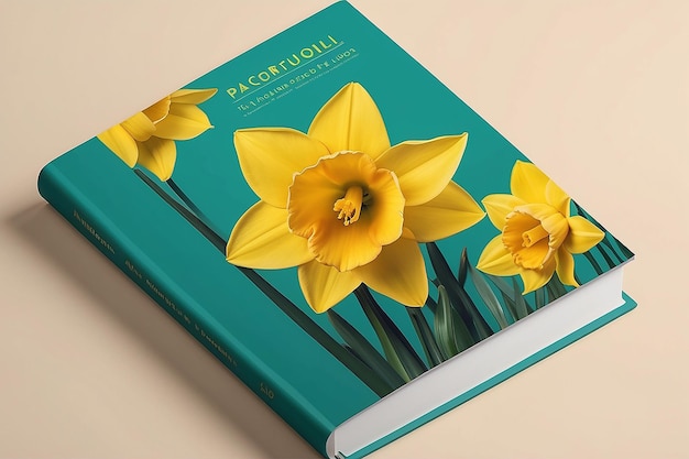 Diseño de portadas de libros de narcisos alegres