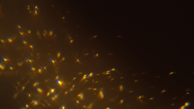 Diseño de prisma iridiscente superpuesto con efecto de luz de cristal Facetas refractivas con destellos luminosos