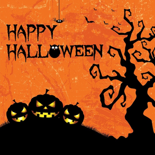 Diseño de publicaciones en las redes sociales del día de Halloween