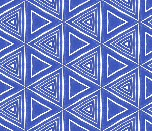 Diseño de rayas Chevron Indigo simétrico