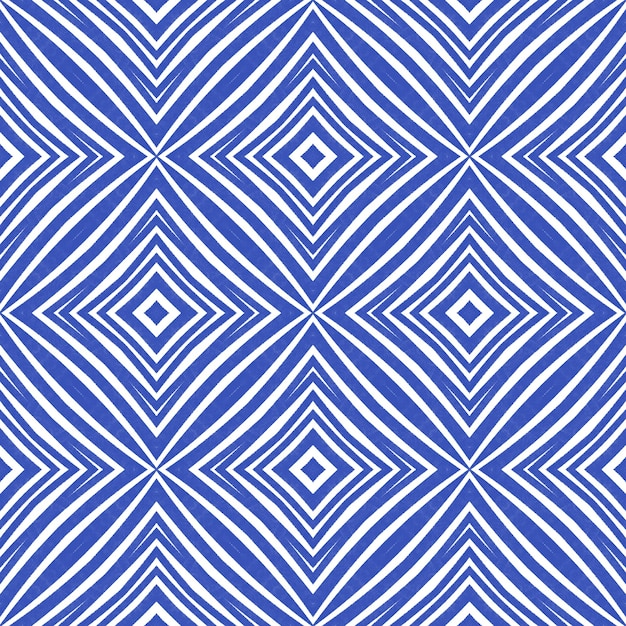 Diseño de rayas Chevron Indigo simétrico