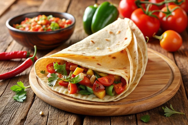 Diseño realista de la comida mexicana