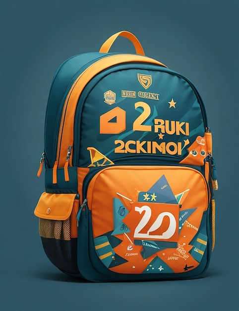 diseño de regreso a la escuela con mochila escolar generativa por Ai 04