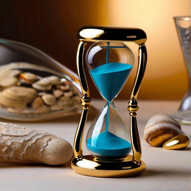 Diseño de reloj 3D de lujo con un fondo increíble