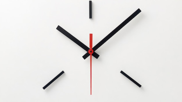 Diseño de reloj minimalista sin números