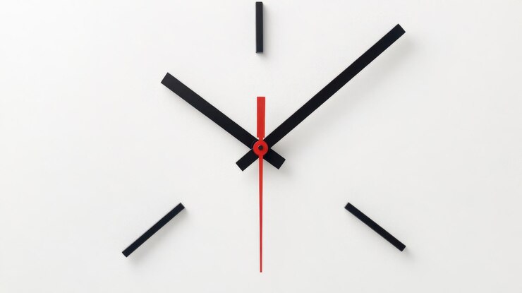 Diseño de reloj minimalista sin números