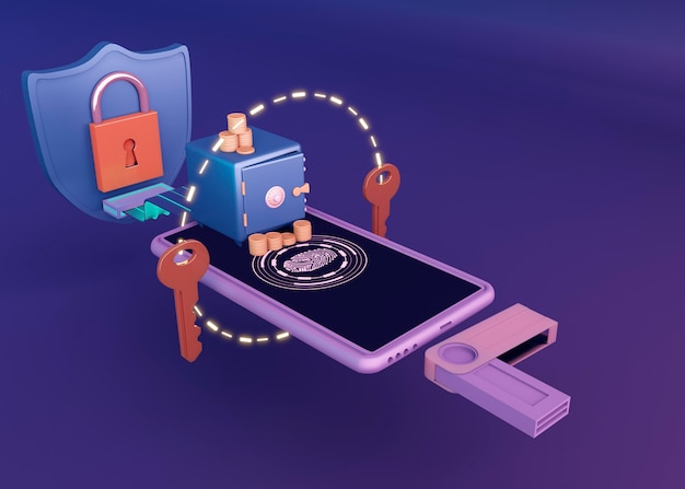 Diseño de representación de criptomonedas en 3D