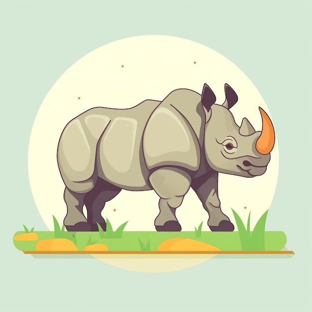 Foto el diseño del rinoceronte