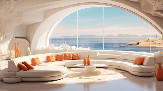 Diseño de sala de estar Fondo de pantalla HD 8K Imagen fotográfica de stock