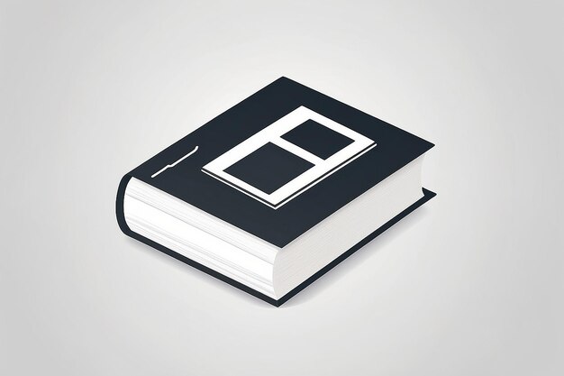 Diseño de signos de íconos de libros vectoriales