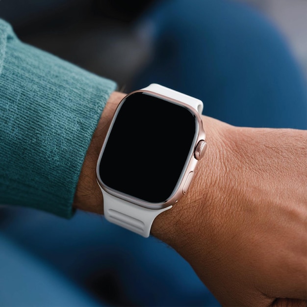 Diseño simulado de reloj inteligente