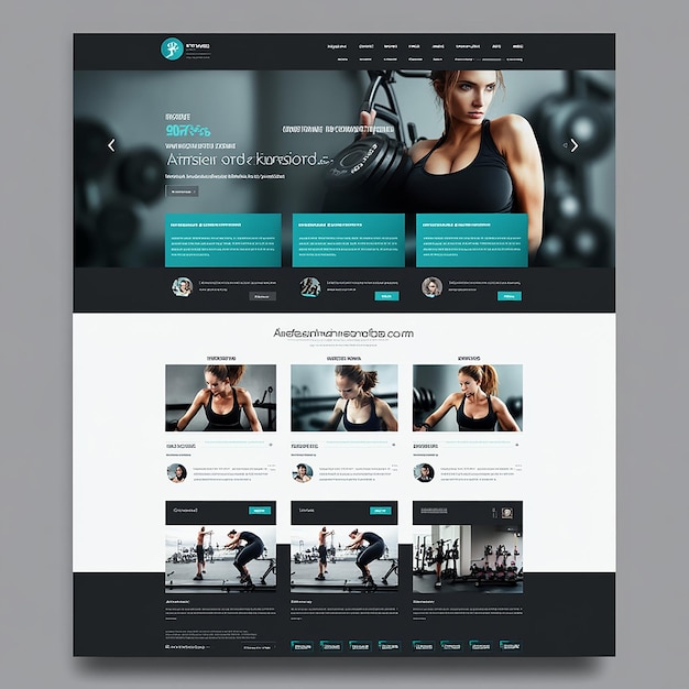 diseño de sitio web para una compañía especializada en yoga y ejercicio