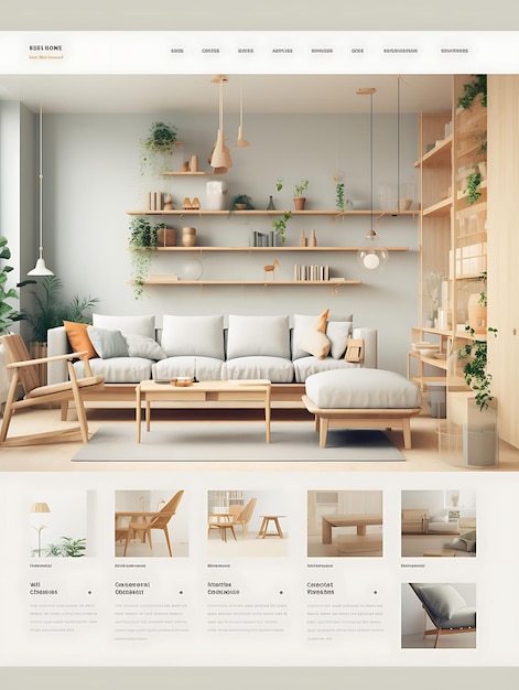 Foto diseño de sitio web de hogar escandinavo interi 2018 aspecto profesional único y creativo