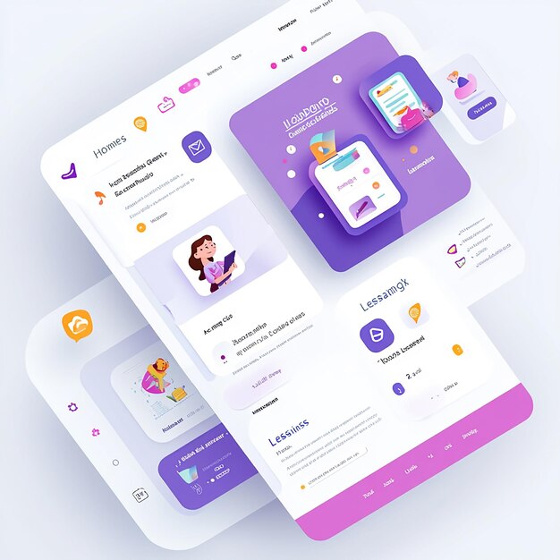 diseño para un tablero de control de aprendizaje infantil