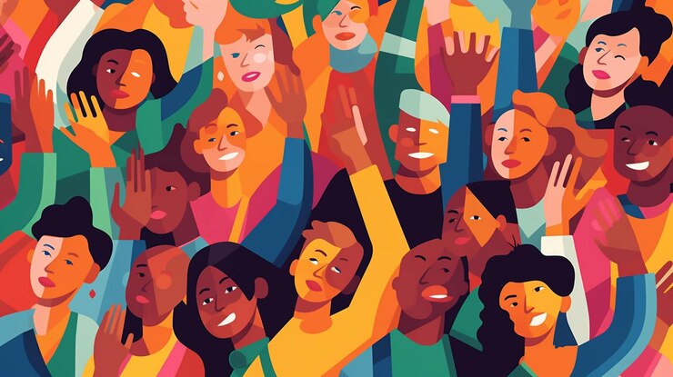 Un diseño de tarjeta colorido y atractivo para el Día Internacional de la Juventud IA generativa