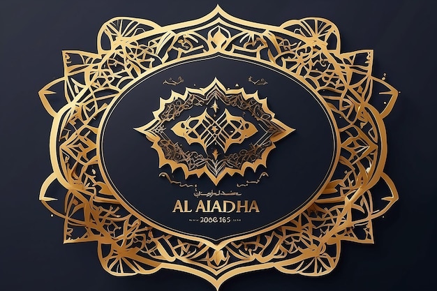 Foto diseño de la tarjeta del festival de eid aladha 2025