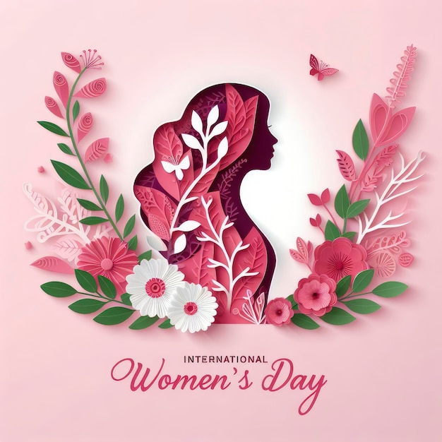 Diseño de tarjetas de deseo para el Día de la Mujer