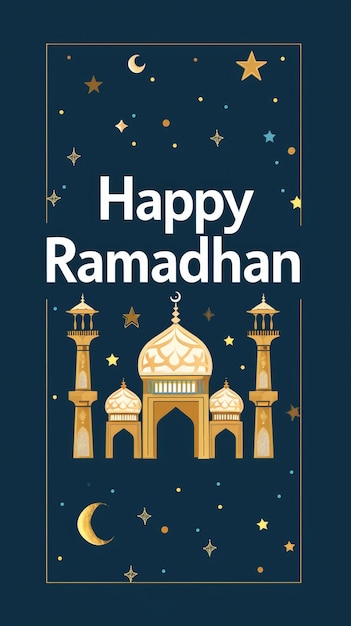 Foto diseño de tarjetas de felicitación de feliz ramadán