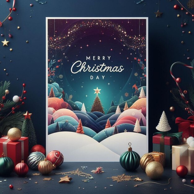 Diseño de tarjetas de Feliz Navidad Diseño de cartas de invitación de Navidad diseño de cartas de Feliz Día de Navidad