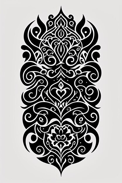 Diseño de tatuaje, arte de pared, diseño simple sobre fondo blanco, dibujo a lápiz negro limpio, dibujo a mano