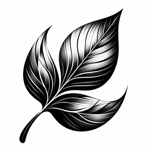 Diseño de tatuaje de hoja