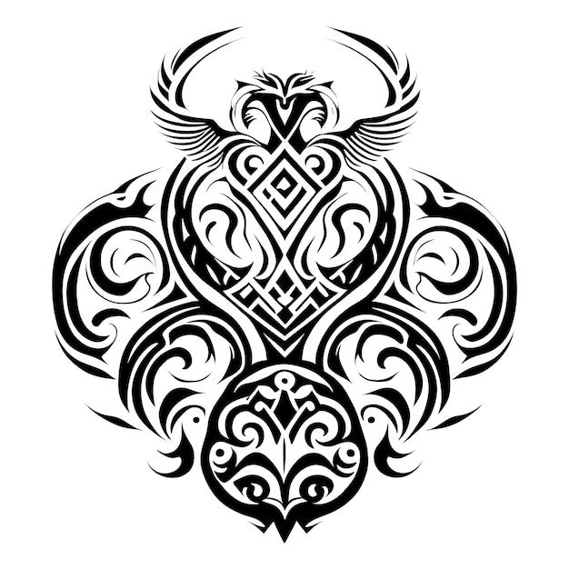 Diseño de tatuaje tribal