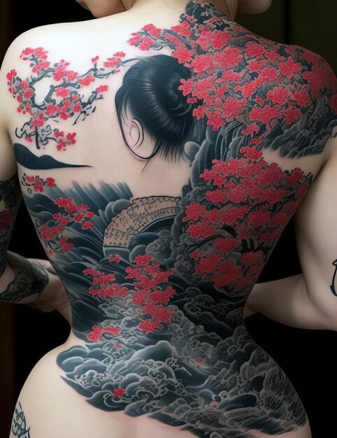 Foto diseño de tatuajes japoneses para todos con diseño de moda