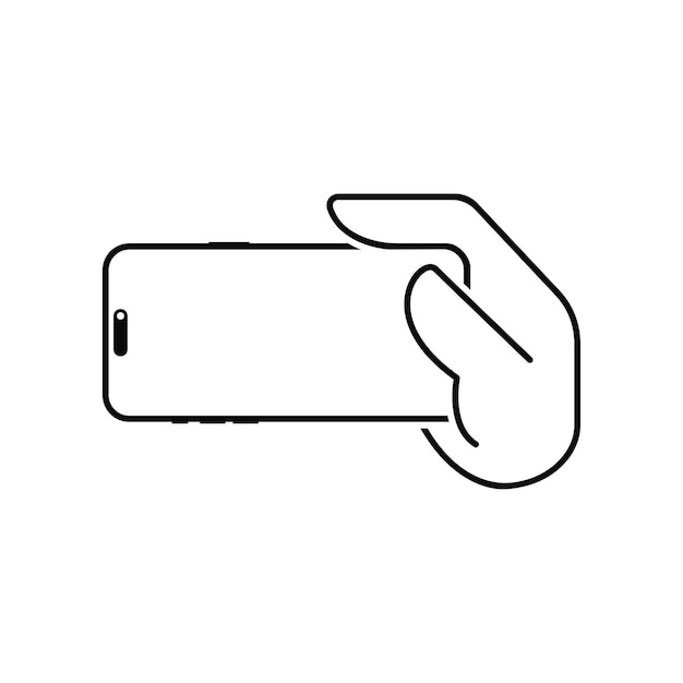Diseño de teléfonos inteligentes en vector de estilo de diseño plano