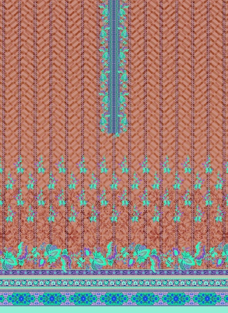 diseño textil digital y motivo digital para la composición de diseño para el arte de tela de impresión digital
