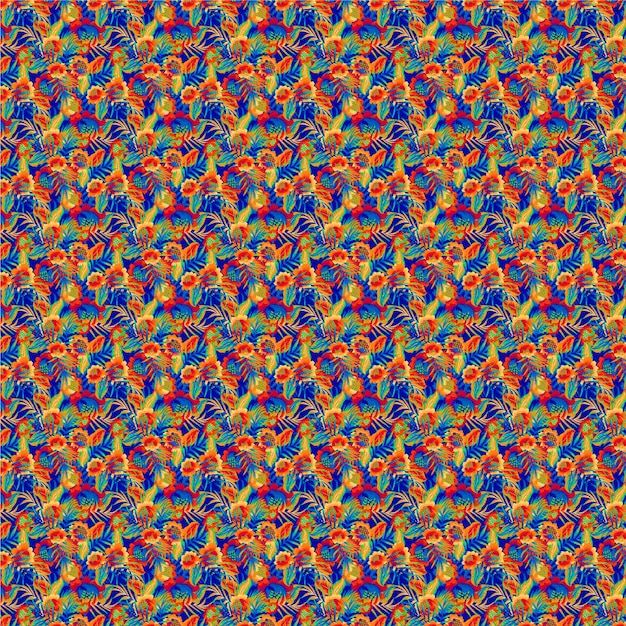 diseño textil con imagen de patrón floral abstracto
