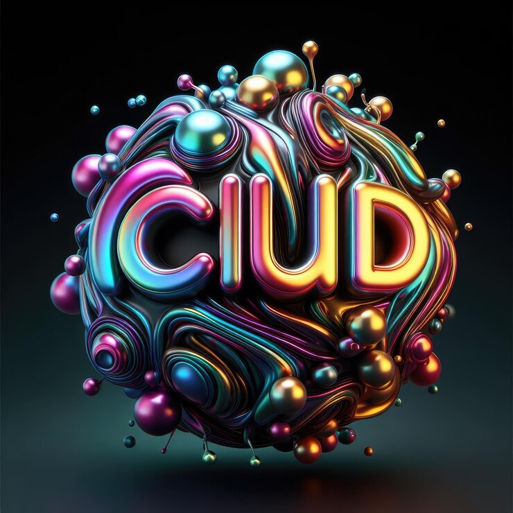 Foto diseño de texto de club composición de texto líquido 3d colorido con formas suaves