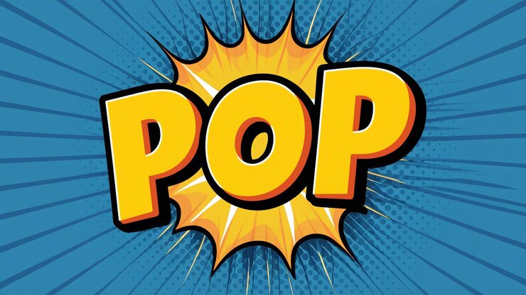 Foto diseño de texto pop