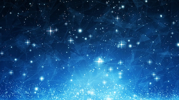 Foto diseño de textura de fondo abstracto de color azul con olas y estrellas