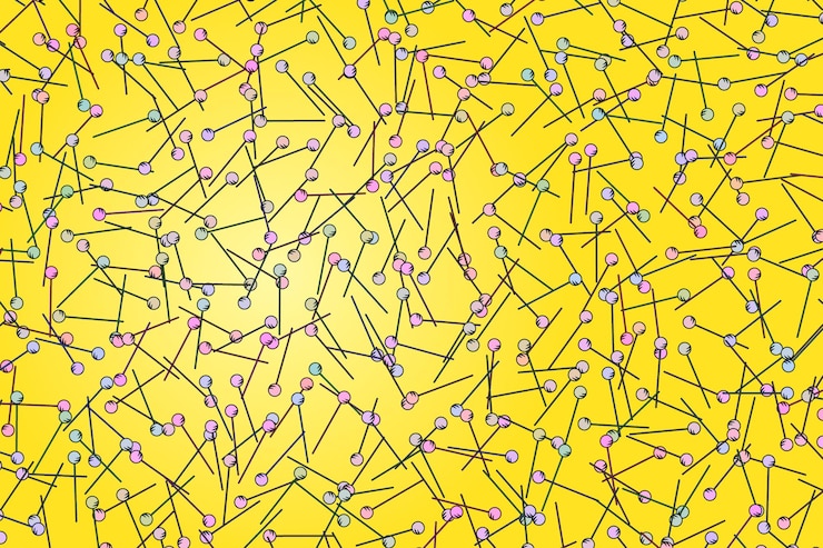 Foto diseño de la textura de los pines