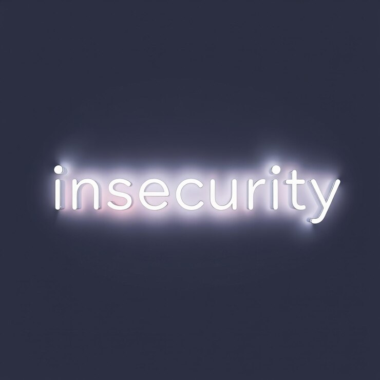 Foto diseño tipográfico de la palabra inseguridad