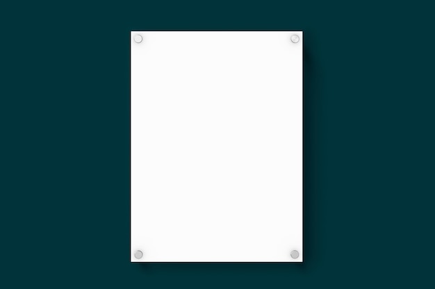Diseño transparente de la maqueta de la señal png del cartel 3D