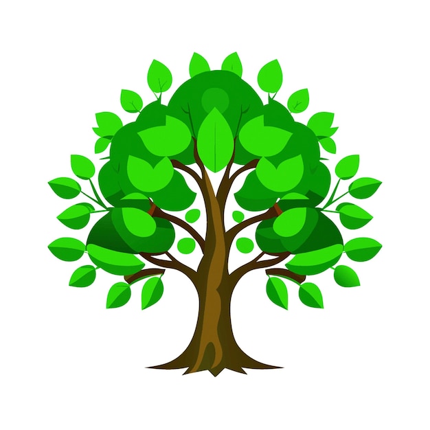 diseño de vector de clipart de árbol