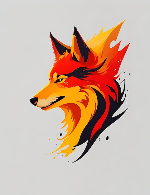 diseño de vector de logotipo de lobo