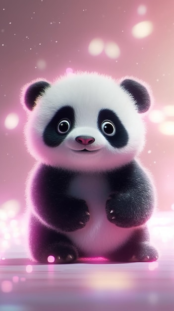 diseño de vector de panda bebé