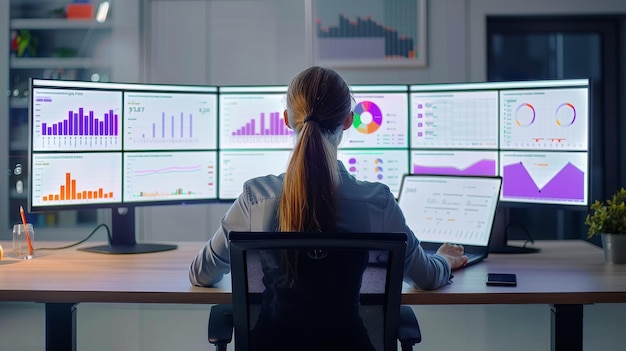 Diseño de vectores planos comercialización de negocios Concepto de análisis de datos