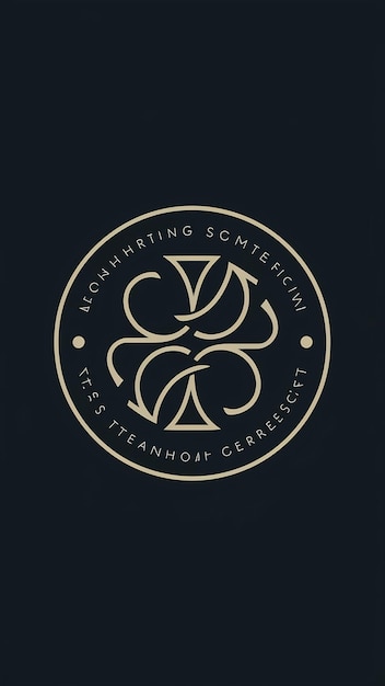 Diseño vectorial elegante y limpio del logotipo del círculo
