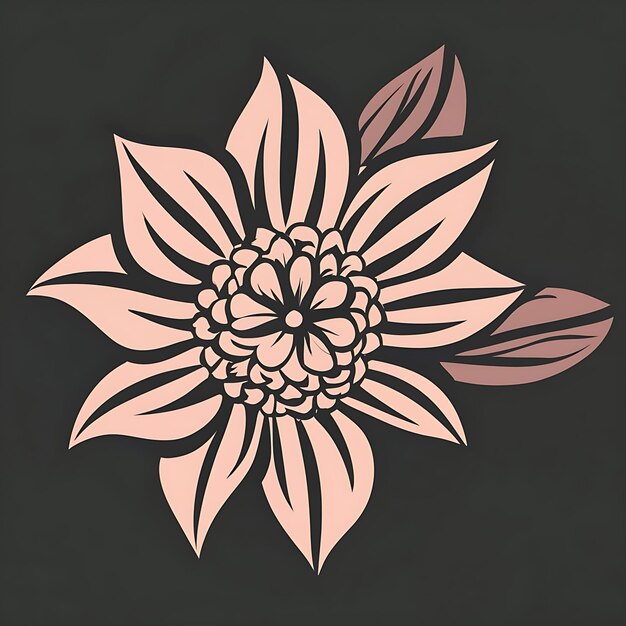 Foto diseño vectorial de flores de colores lindos