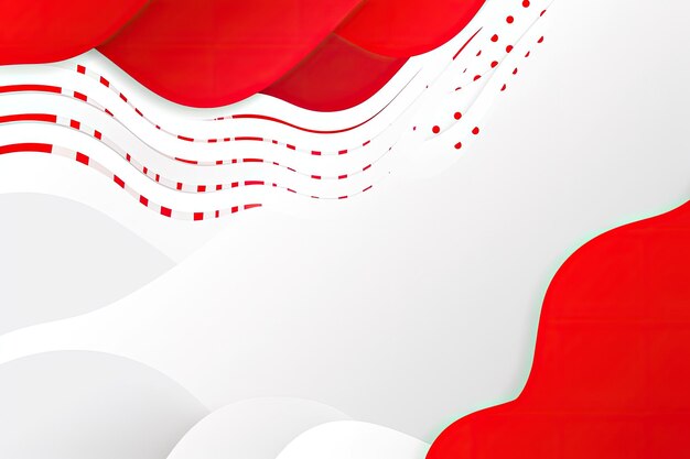 Diseño vectorial de fondo de negocios de corte de papel abstracto moderno en rojo y blanco