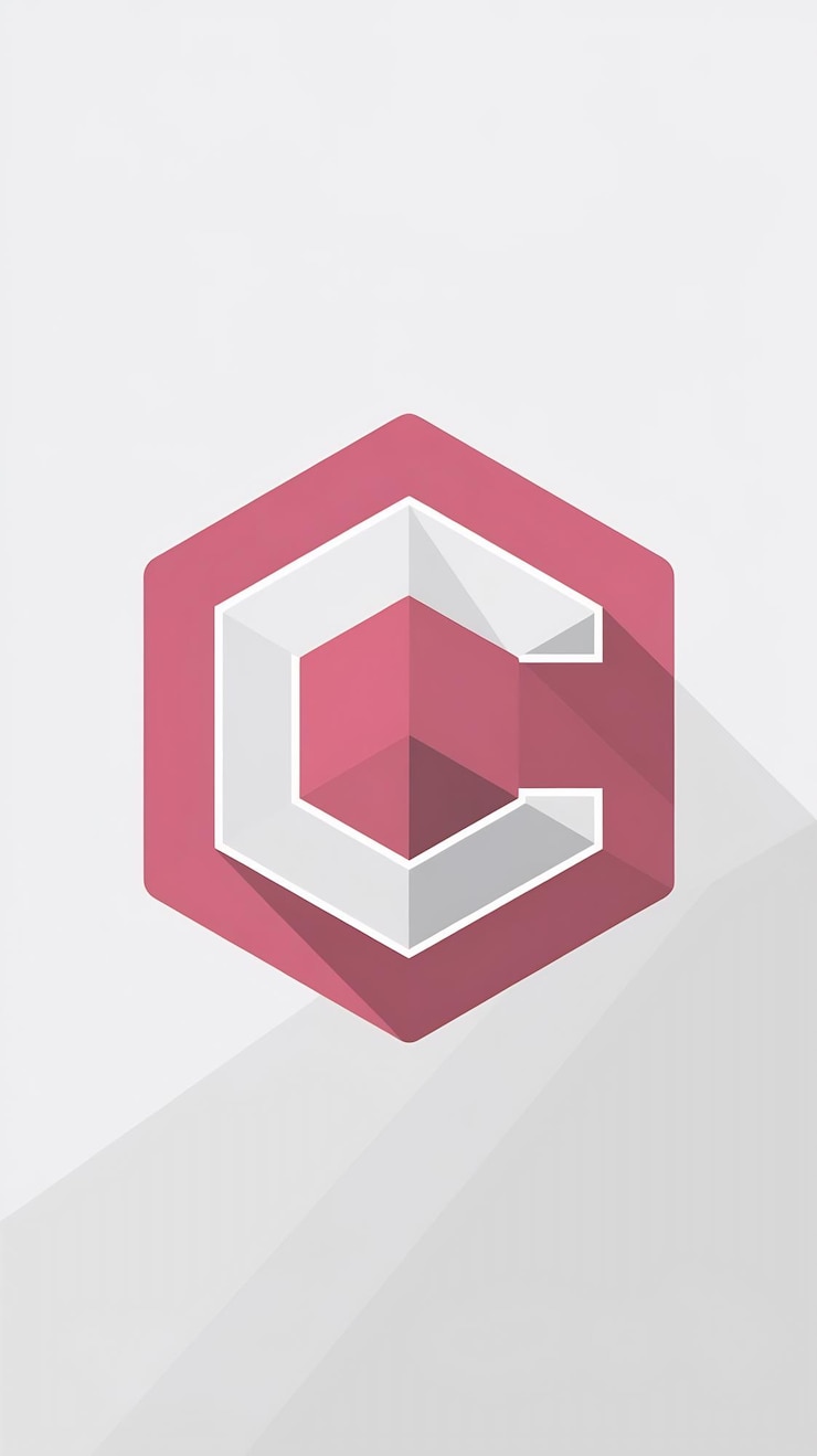 Foto el diseño vectorial del icono de la compañía en forma de signo hexagonal de la letra c aislada plana