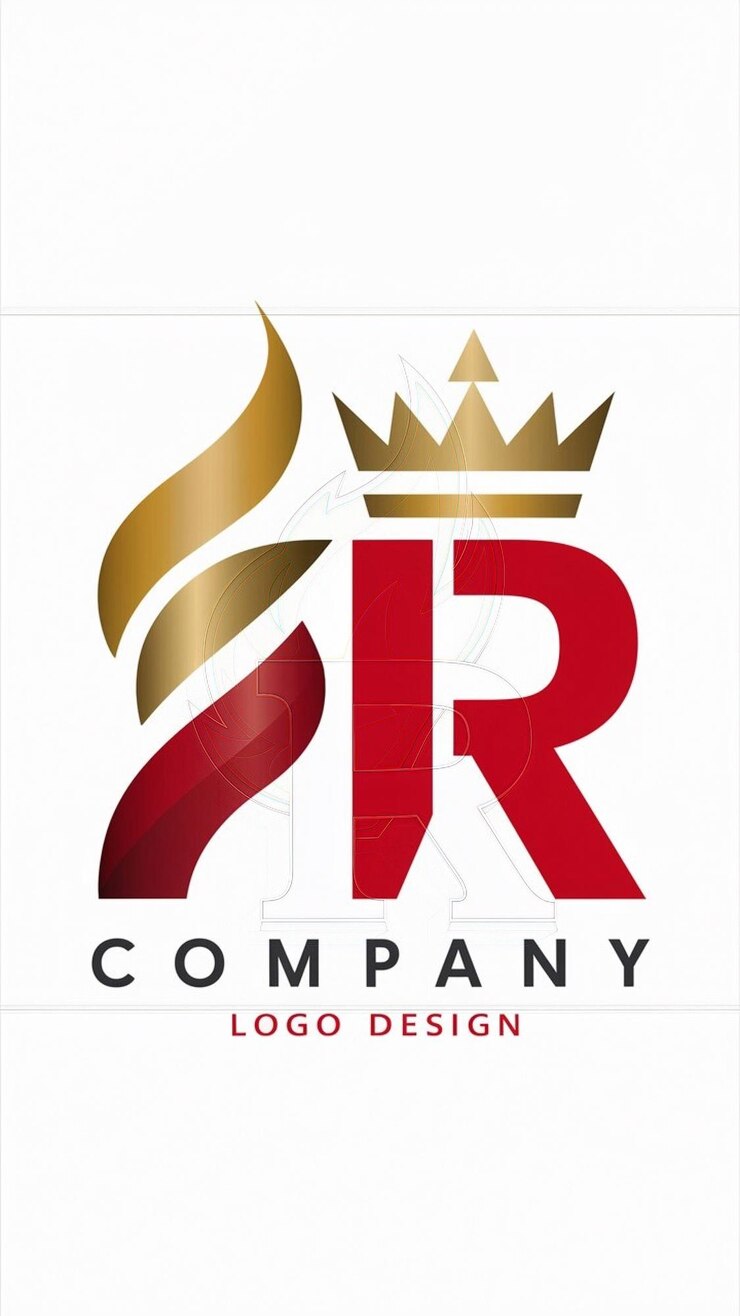 Foto el diseño vectorial del icono de la compañía del signo del logotipo de fr