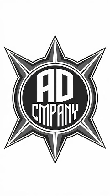 Diseño vectorial del icono del signo del logotipo de la empresa AD