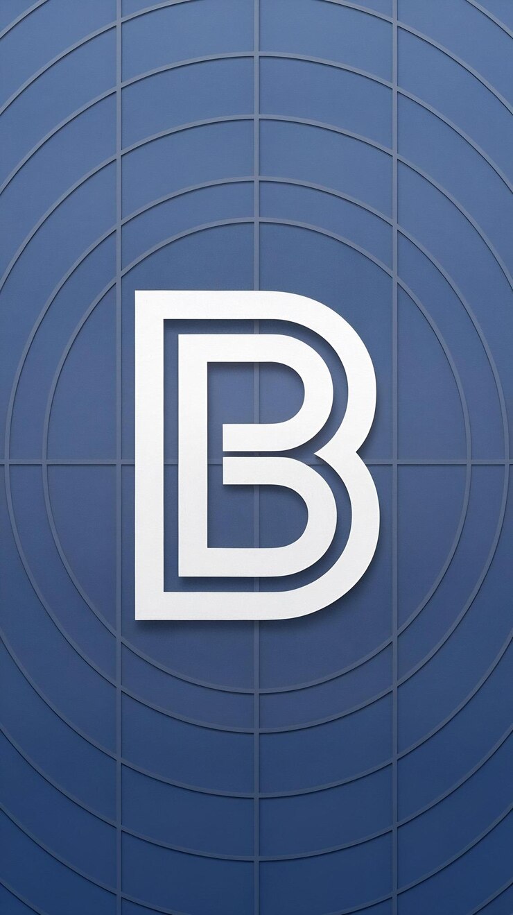 Foto diseño vectorial de íconos de la firma limpia con la letra b del logotipo